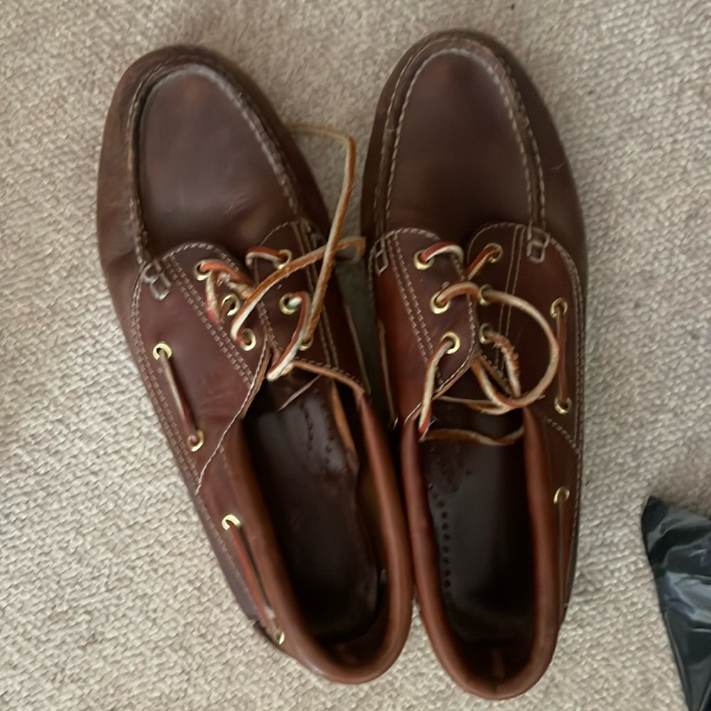 Men’s Overland Outfitters leather loafers boat shoes - top siders 12.5